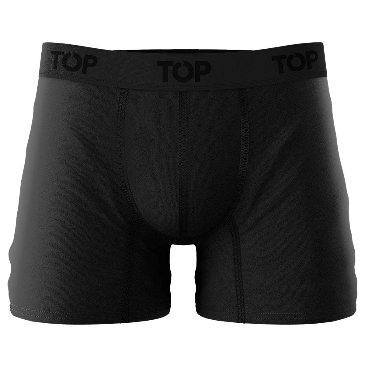 Boxer Medio Algodon Pack 3 Negro