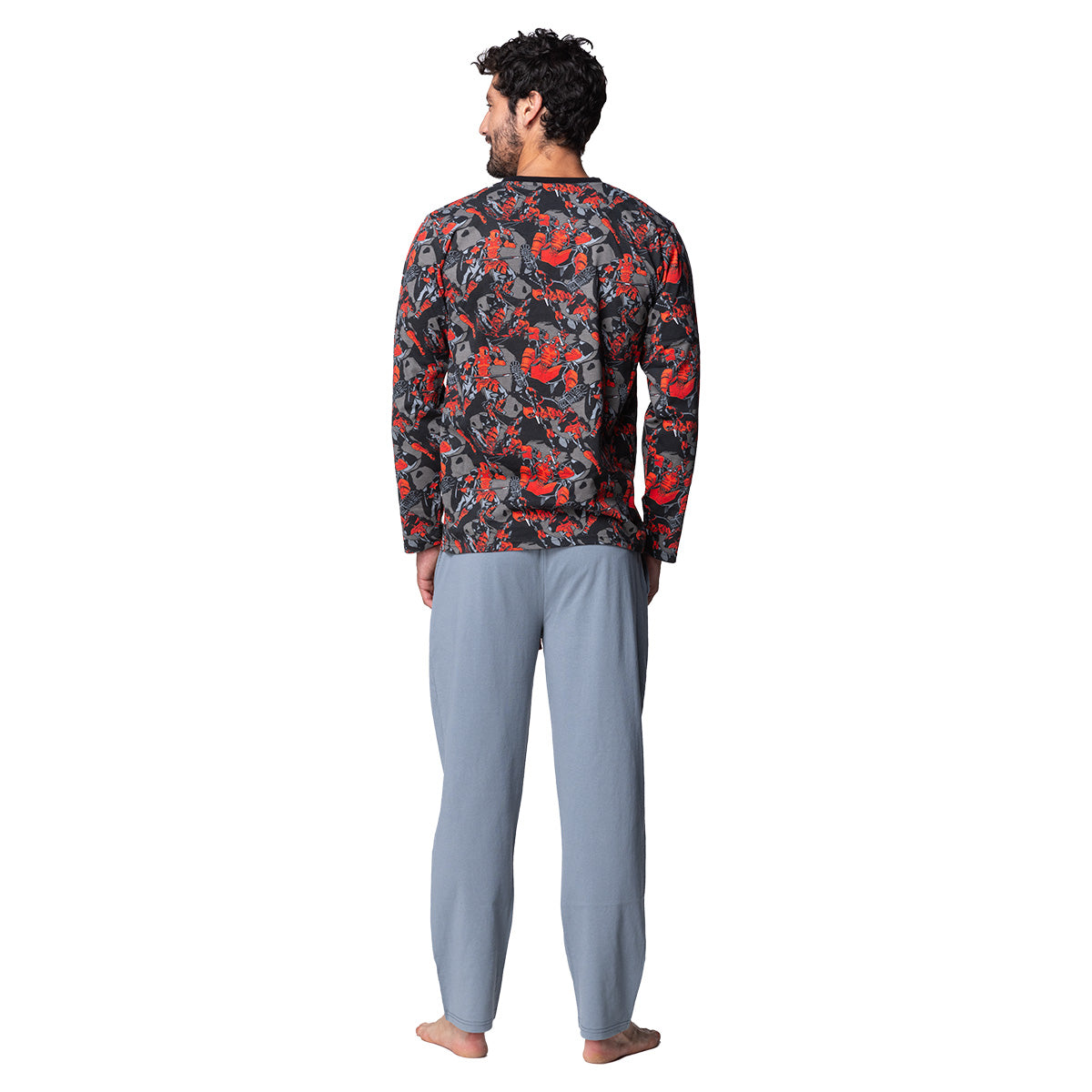 Pijama Hombre Invierno Algodón Deadpool C2