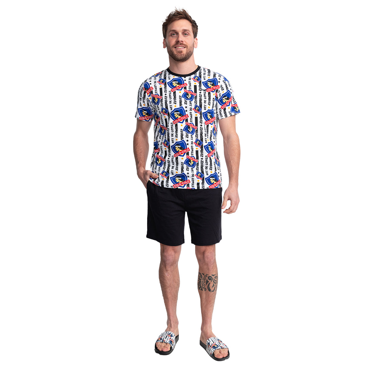 Pijama Hombre Algodón Verano Colo-Colo C1