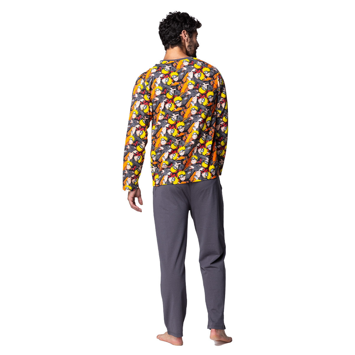 Pijama Hombre Invierno Algodón Naruto C1