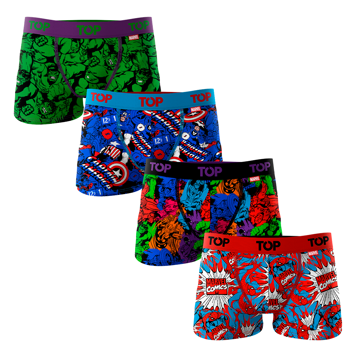 Coleccion de Boxers Marvel de Top Underwear Top Underwear