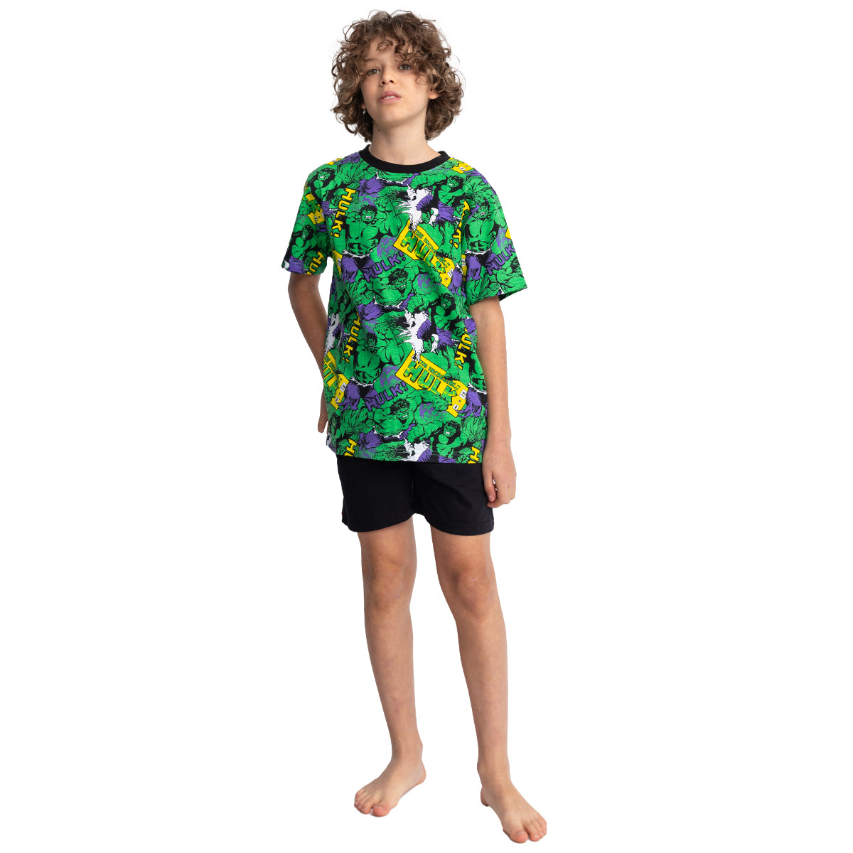 Pijama Niño Algodón Verano Hulk C2