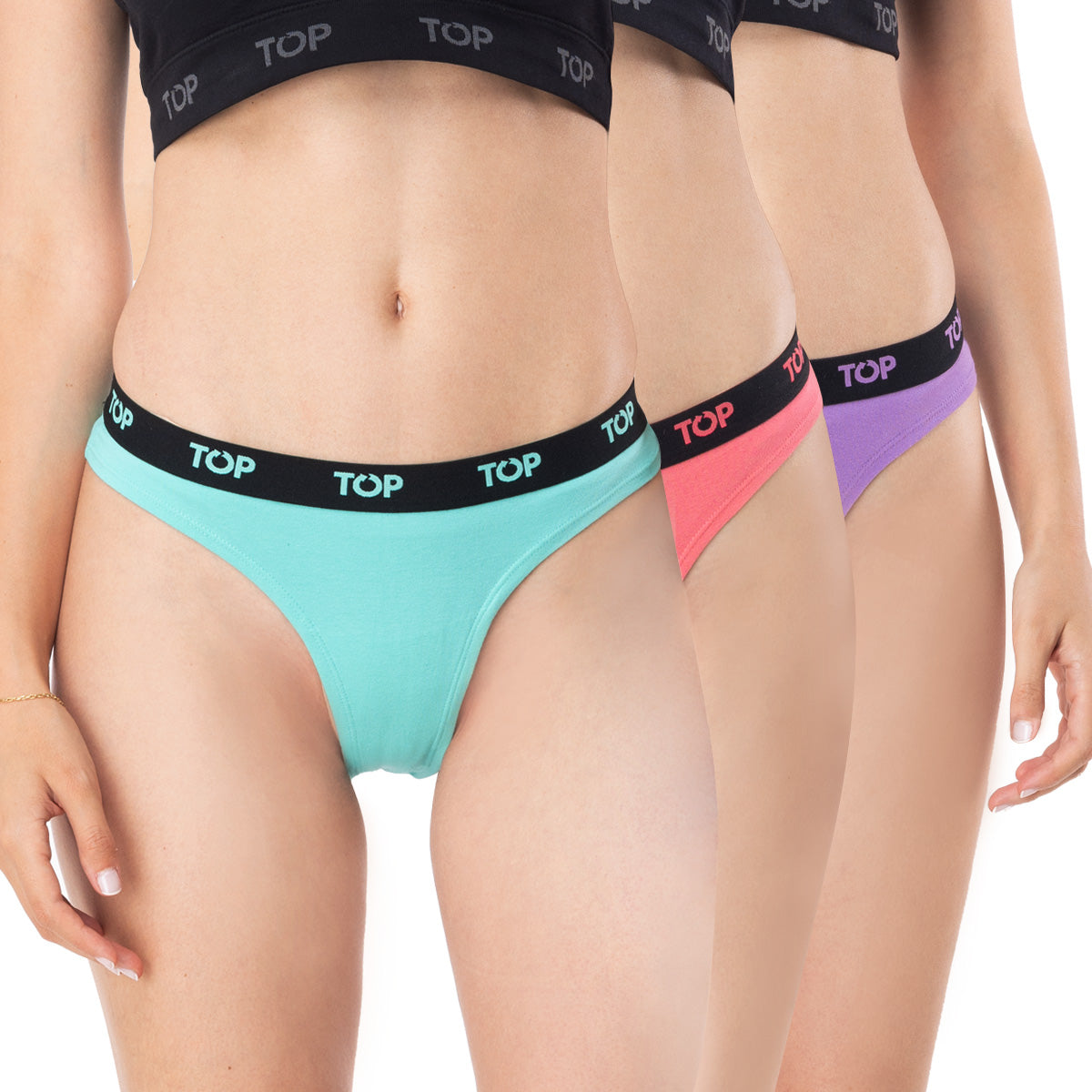 Colaless Algodon con Elastico Pack 3 C2 Top Underwear