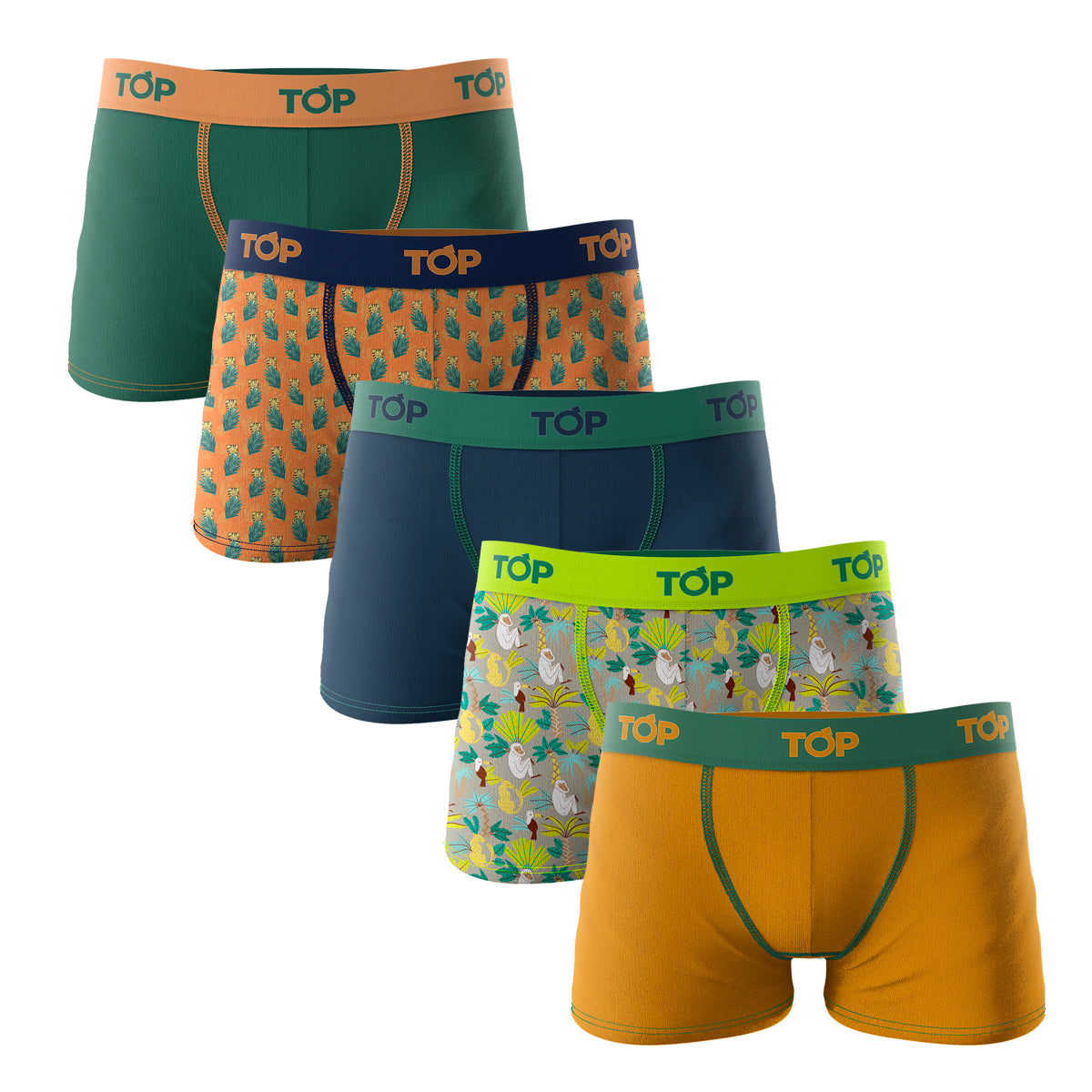 TOP Pack De 5 Boxer Hombre Algodón Top