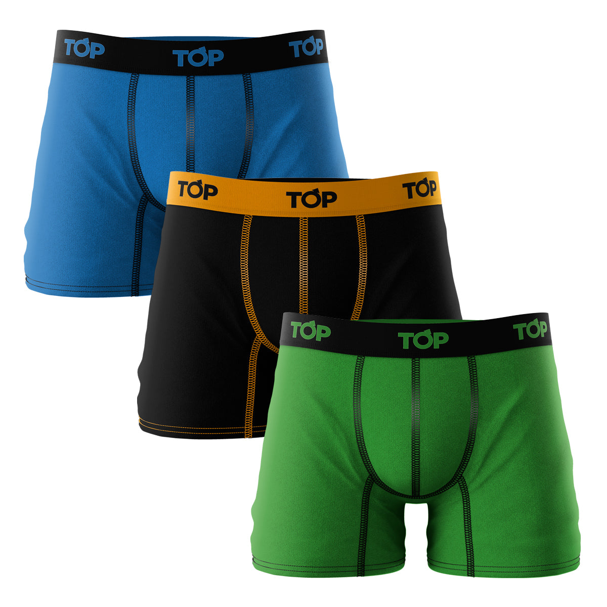 Boxer Medio Algod n Color Pack 3 C10 Top Underwear