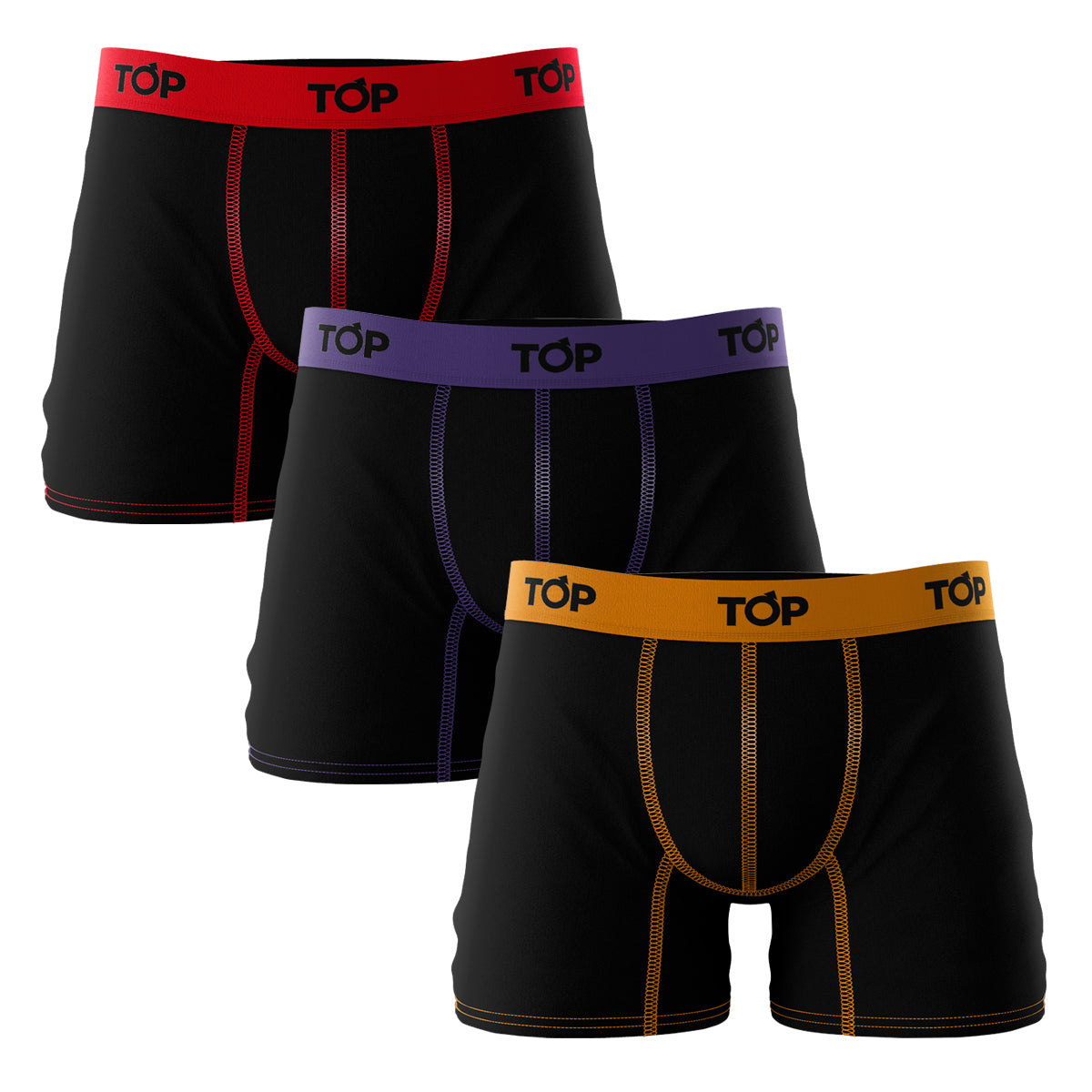 Boxer Medio Microfibra Pack 3 22 C7 Top Underwear